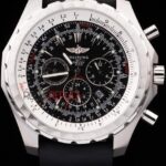 Breitling replica chrono acciaio navitimer black dial orologio replica copia imitazione 4us138