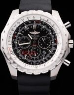 Breitling replica chrono acciaio navitimer black dial orologio replica copia imitazione 4us138