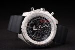 Breitling replica chrono acciaio navitimer black dial orologio replica copia imitazione 4us138 - immagine 7