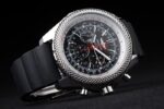 Breitling replica chrono acciaio navitimer black dial orologio replica copia imitazione 4us138 - immagine 10