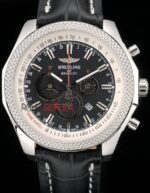Breitling replica chrono acciaio navitimer black dial orologio replica copia imitazione 4us140 - immagine 3