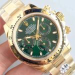 Rolex replica daytona 116508 oro giallo green dial 2016 orologio replica copia imitazione 4us197 - immagine 3