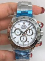 Rolex replica daytona 116520 classico acciaio white dial orologio replica copia imitazione 4us195