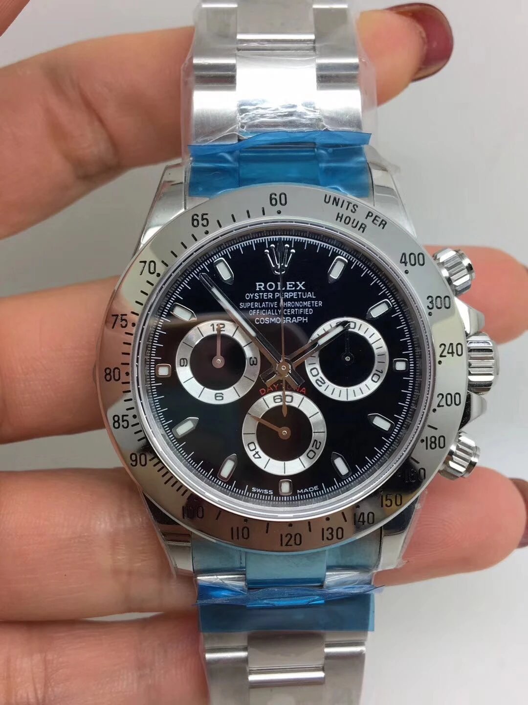 virtuemart_product_REPLICA-ROLEX-DAYTONA-116520-ACCIAIO-CLASSIC2 Rolex replica daytona 116520 classico acciaio black dial orologio replica copia imitazione 4us196 - immagine 1