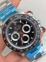 Rolex replica daytona 116500LN ceramichon 2016 black dial orologio replica copia imitazione 4us194 - immagine 3