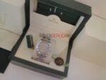 Rolex replica datejust acciaio argentèè oyster roman orologio replica copia imitazione 4us193 - immagine 3