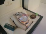 Rolex replica datejust acciaio argentèè oyster roman orologio replica copia imitazione 4us193 - immagine 4