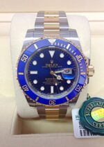 Rolex replica submariner acciaio oro blu dial orologio replica copia imitazione 4us280 - immagine 2