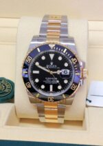 Rolex replica submariner acciaio oro black dial orologio replica copia imitazione 4us279