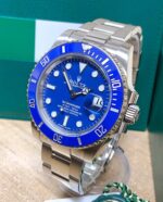 Rolex replica submariner acciaio ceramichon blue dial orologio replica copia imitazione 4us501 - immagine 2