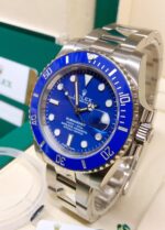 Rolex replica submariner acciaio ceramichon blue dial orologio replica copia imitazione 4us501 - immagine 7