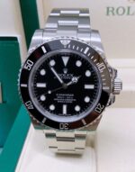 Rolex replica submariner 114060 no data black ceramic