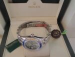 Rolex replica pearlmaster acciaio yellow blue orologio replica copia imitazione 4us265 - immagine 12