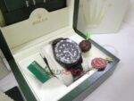Rolex replica GMT master II nero ceramichon ref. 116710LN pro-hunter pvd orologio replica copia imitazione 4us275 - immagine 8