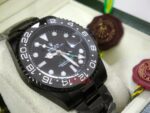 Rolex replica GMT master II nero ceramichon ref. 116710LN pro-hunter pvd orologio replica copia imitazione 4us275 - immagine 4