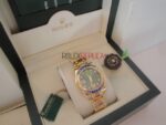 Rolex replica pearlmaster oro giallo yellow blue orologio replica copia imitazione 4us270 - immagine 13