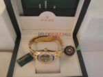Rolex replica pearlmaster oro giallo yellow blue orologio replica copia imitazione 4us270 - immagine 7