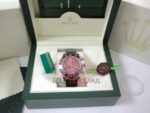 Rolex replica daytona vip pelle chocolate ceramichon bezel rose gold orologio replica copia imitazione 4us465