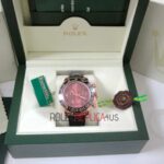 Rolex replica daytona vip pelle chocolate ceramichon bezel rose gold orologio replica copia imitazione 4us465