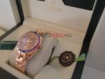 Rolex replica pearlmaster oro giallo red blue orologio replica copia imitazione 4us268 - immagine 8