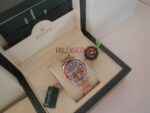 Rolex replica pearlmaster oro giallo red blue orologio replica copia imitazione 4us268 - immagine 4