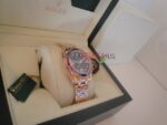 Rolex replica pearlmaster oro giallo red blue orologio replica copia imitazione 4us268 - immagine 6