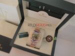 Rolex replica pearlmaster oro giallo yellow blue orologio replica copia imitazione 4us267 - immagine 4