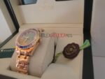 Rolex replica pearlmaster oro giallo yellow blue orologio replica copia imitazione 4us267 - immagine 7