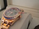 Rolex replica pearlmaster oro giallo yellow blue orologio replica copia imitazione 4us267 - immagine 8