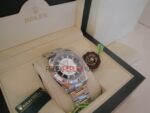Rolex replica datejust acciaio oyster bicolor black orologio replica copia imitazione 4us244 - immagine 5
