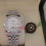 Rolex replica datejust acciaio white brillantini jubilèè orologio replica copia imitazione 4us248