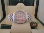 Rolex replica datejust acciaio white brillantini jubilèè orologio replica copia imitazione 4us248 - immagine 3