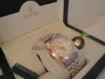 Rolex replica datejust acciaio oro centenario jubilèè orologio replica copia imitazione 4us258 - immagine 5