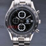 Tag-Heuer replica gran carrera chrono acciaio black dial imitazione replica orologio 4us284