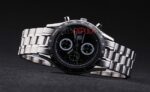 Tag-Heuer replica gran carrera chrono acciaio black dial imitazione replica orologio 4us284 - immagine 4