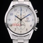 Tag-Heuer replica gran carrera chrono classic acciaio white dial imitazione replica orologio 4us287
