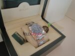 Rolex replica datejust acciaio oyster blue roman orologio replica copia imitazione 4us236 - immagine 10
