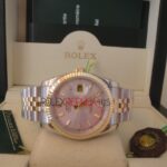 Rolex replica datejust acciaio oro argentèè barrette orologio replica copia imitazione 4us252