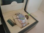 Rolex replica datejust acciaio oyster blu roman orologio replica copia imitazione 4us282 - immagine 10