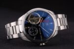 Tag-Heuer replica gran carrera pendulum acciaio blue dial imitazione replica orologio 4us288 - immagine 6