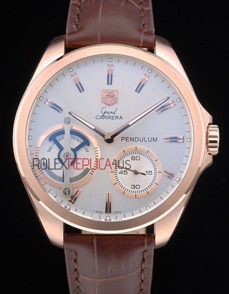 virtuemart_product_2507rolex-replica-orologi-copia-imitazione-rolex-omega Tag-Heuer replica gran carrera pendulum rose gold white dial dial imitazione replica orologio 4us289 - immagine 1