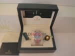 Rolex replica datejust acciaio oro blu brillantini jubilèè orologio replica copia imitazione 4us256 - immagine 7