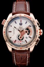 Tag-Heuer replica gran carrera chrono calibre 36 rose gold imitazione replica orologio 4us293 - immagine 3