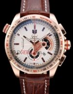 Tag-Heuer replica gran carrera chrono calibre 36 rose gold imitazione replica orologio 4us293