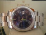 Rolex replica datejust acciaio oyster blu roman orologio replica copia imitazione 4us282