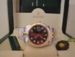 Rolex replica datejust acciaio oro blu brillantini jubilèè orologio replica copia imitazione 4us256