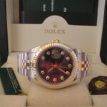 Rolex replica datejust acciaio oro blu brillantini jubilèè orologio replica copia imitazione 4us256