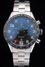 Tag-Heuer replica gran carrera chrono acciaio mclaren black dial imitazione replica orologio 4us298 - immagine 3