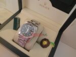Rolex replica datejust acciaio oyster black centenario orologio replica copia imitazione 4us239 - immagine 7