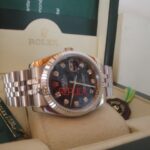 Rolex replica datejust acciaio black brillantini jubilèè orologio replica copia imitazione 4us230